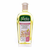 Dabur Vatika Knoflook Haarolie 200ml in een glazen fles met kruidenextracten